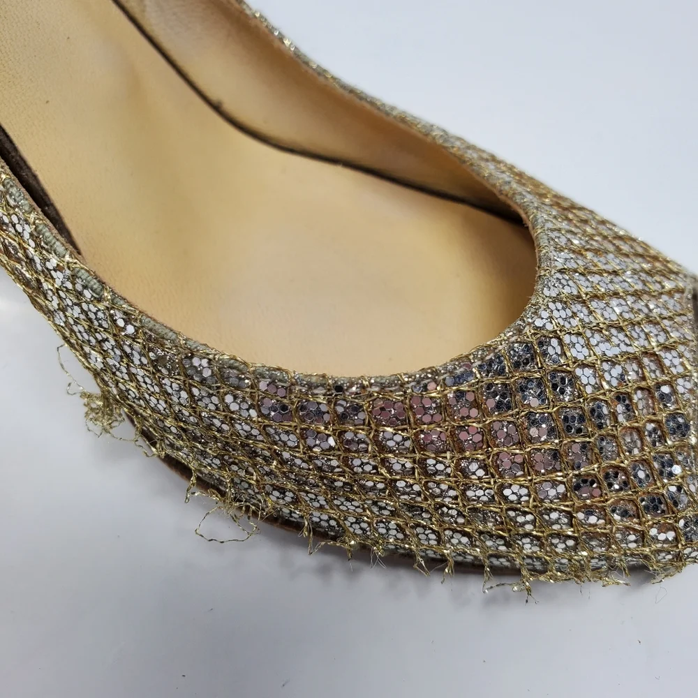 Jimmy Choo Champagne Wedges